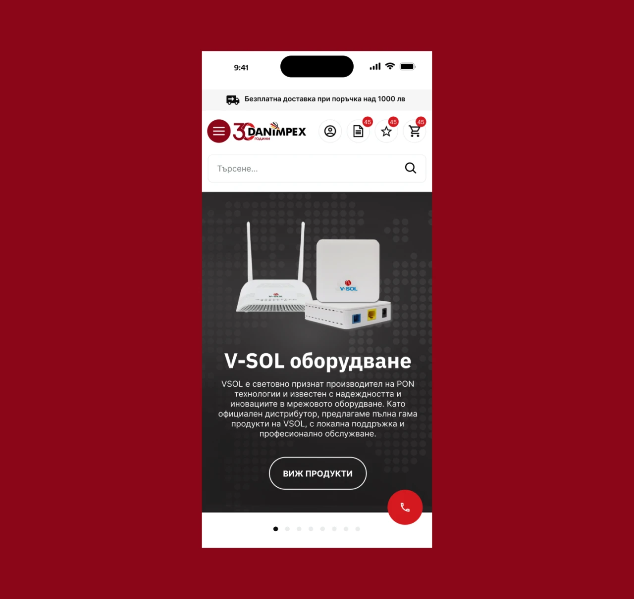 Danimpex — website design