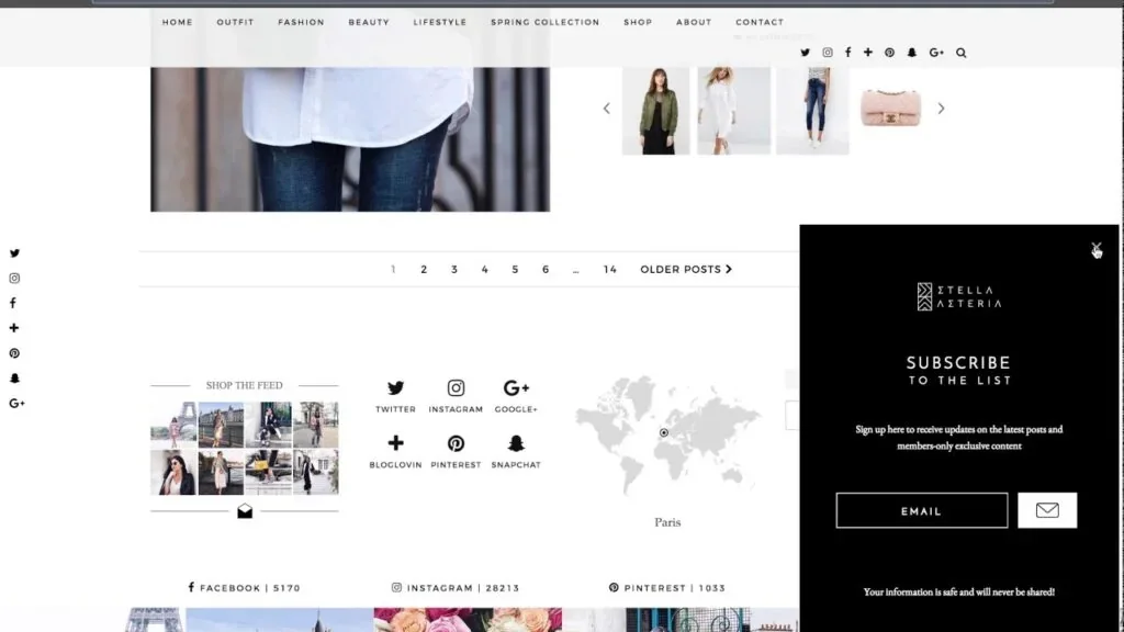 Side Pop-up