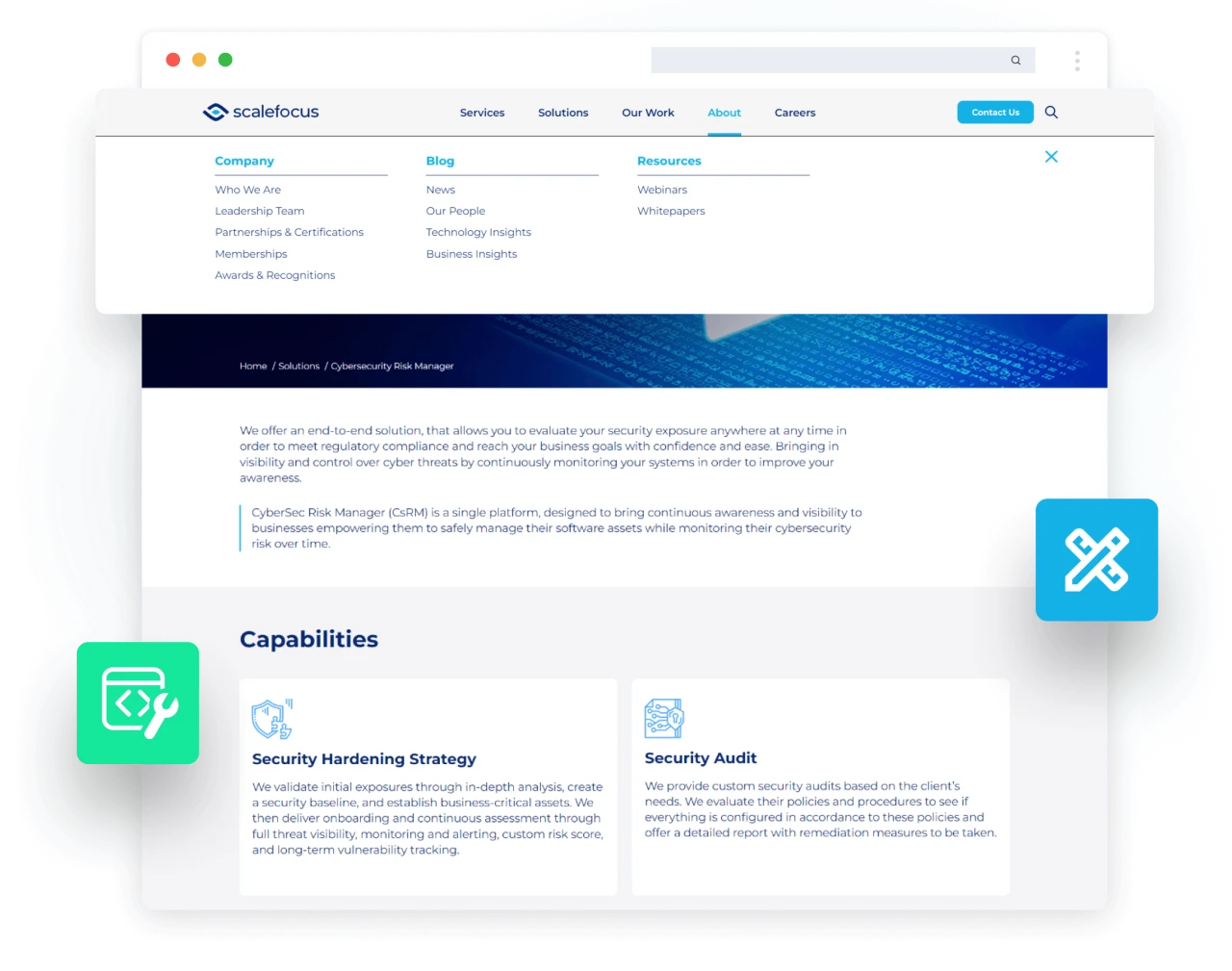 Scalefocus — website design