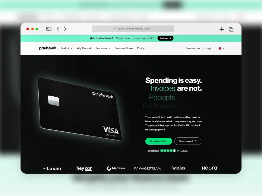 Portfolio of website designs