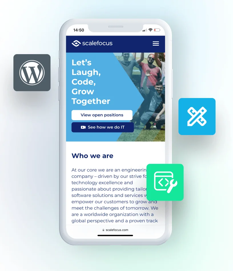 Scalefocus — website design