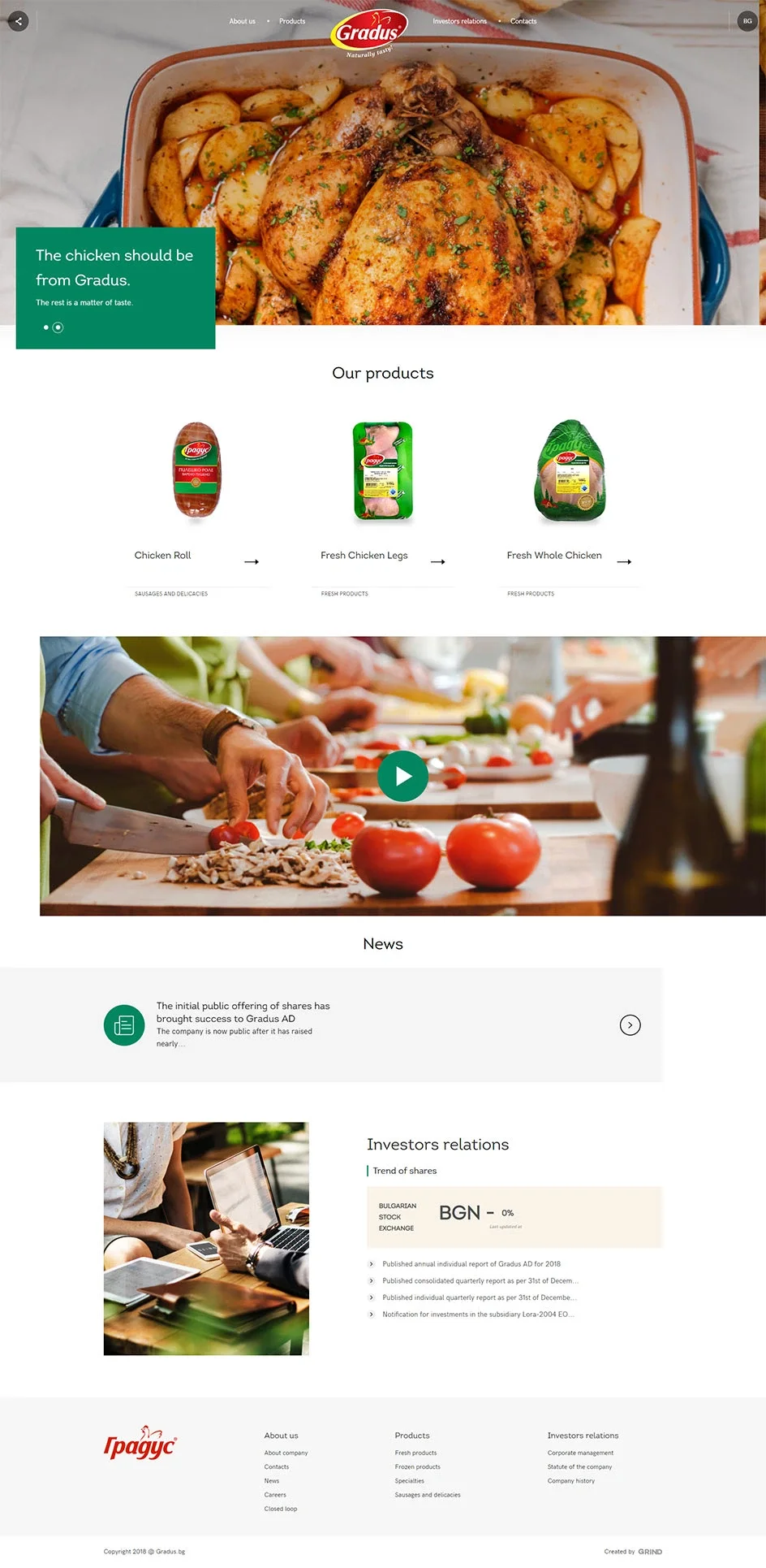 Gradus — website design