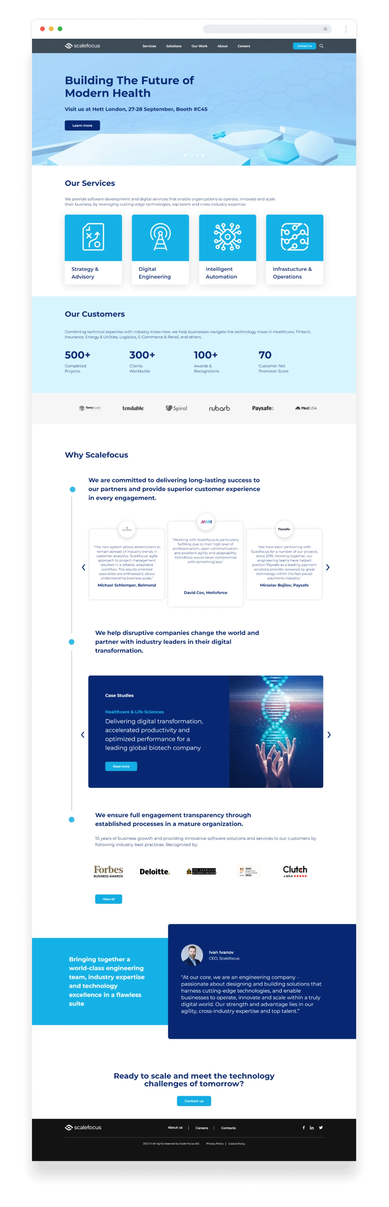 Scalefocus — website design