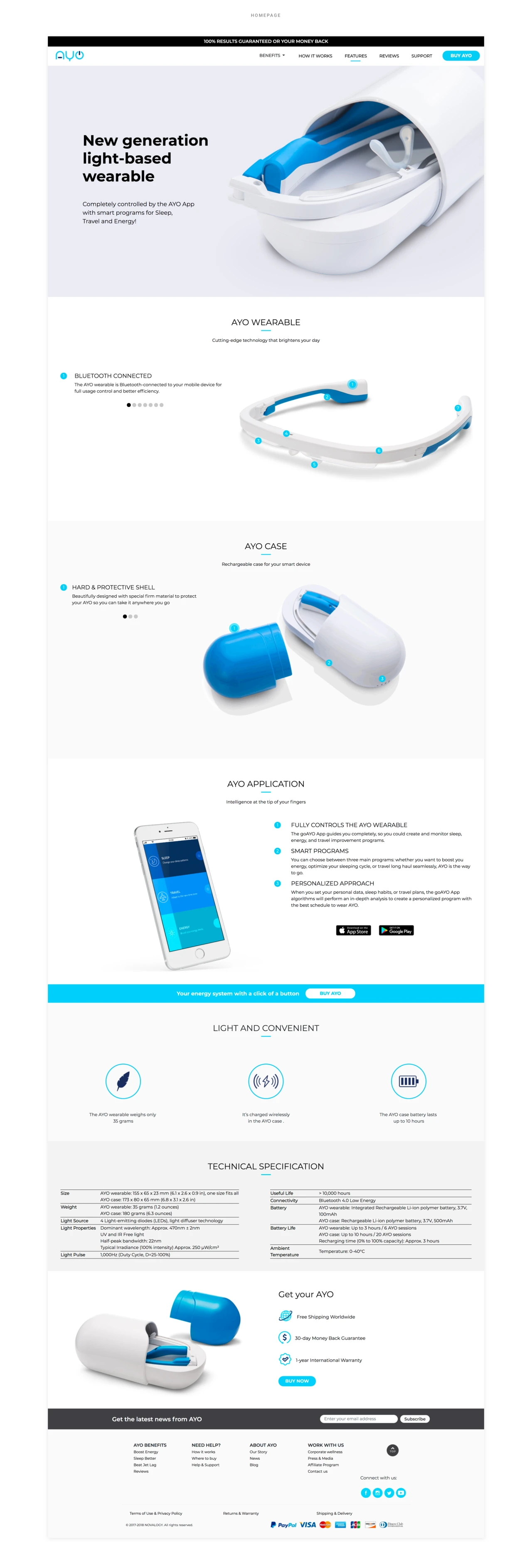 GoAyo — website design