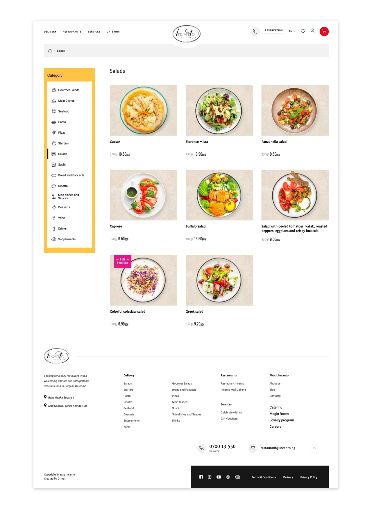Incanto.bg — website design