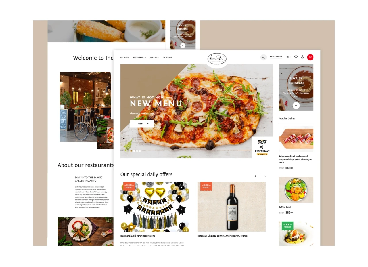 Incanto.bg — website design