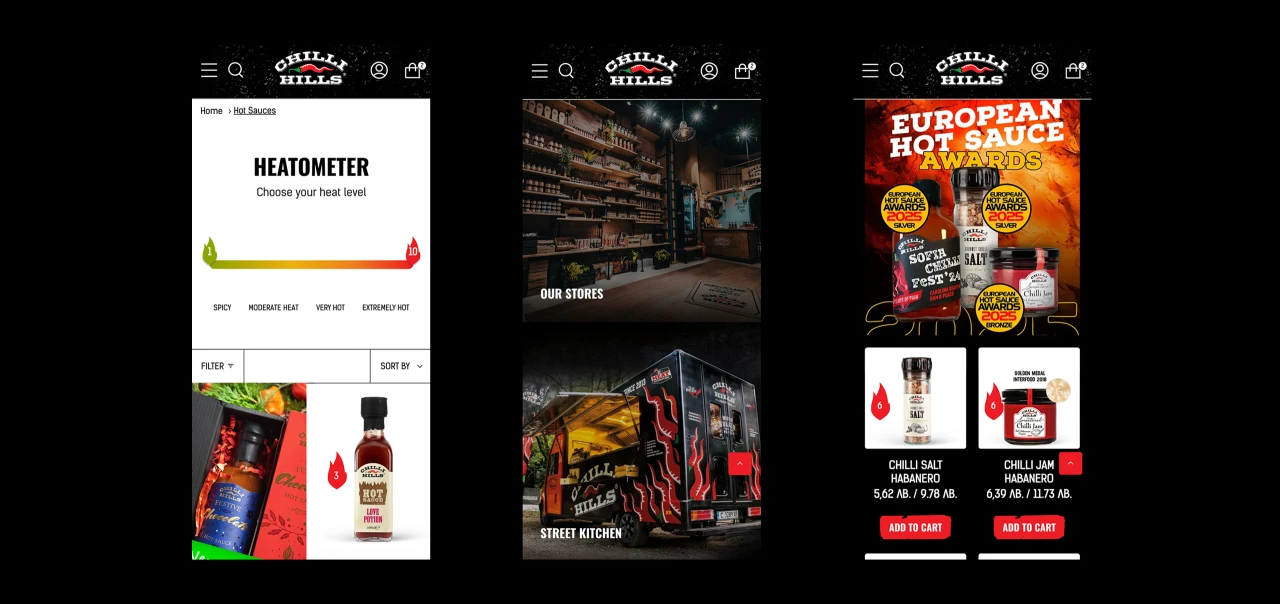 Chilli Hills — website design