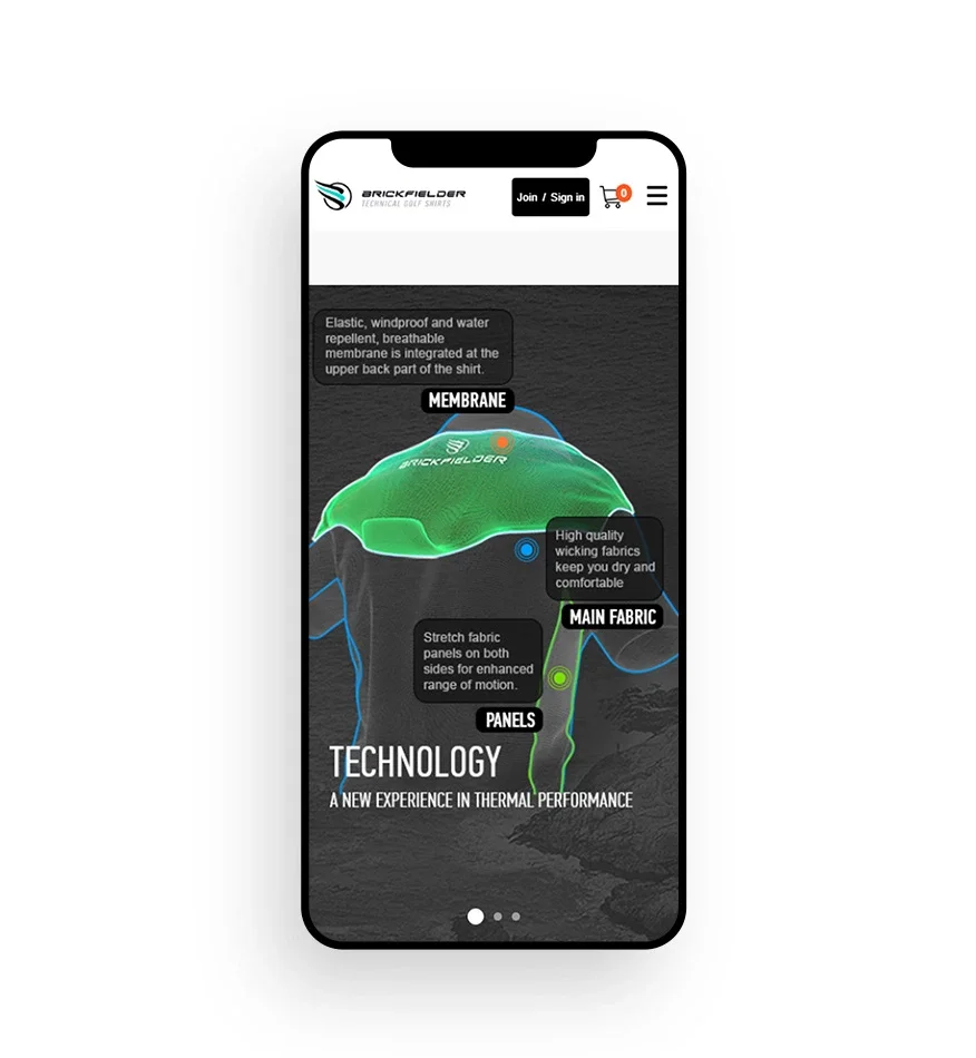 Brickfielder — website design