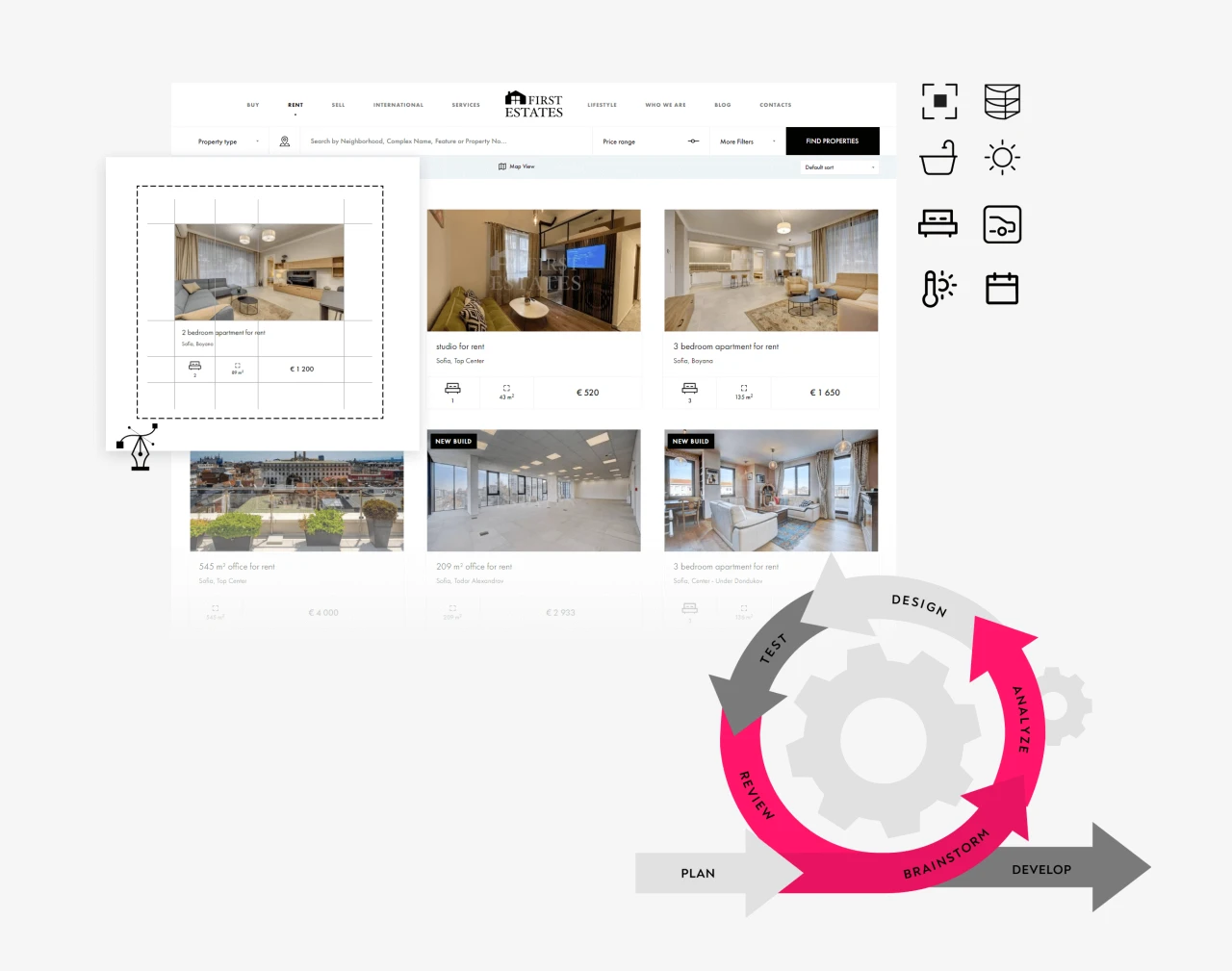 First Estates — website design