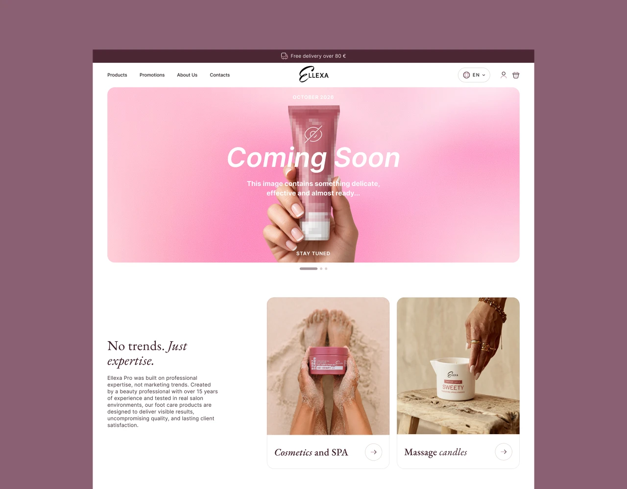ELLEXA — website design