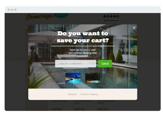 Targeted pop-ups
