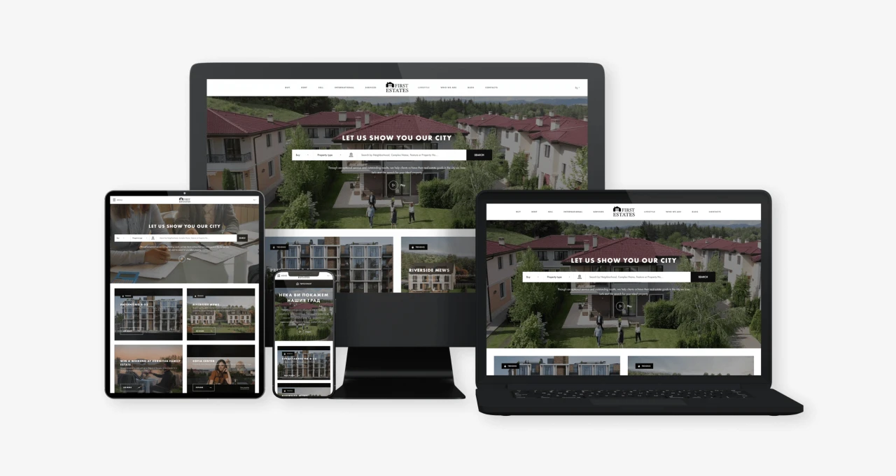First Estates — website design
