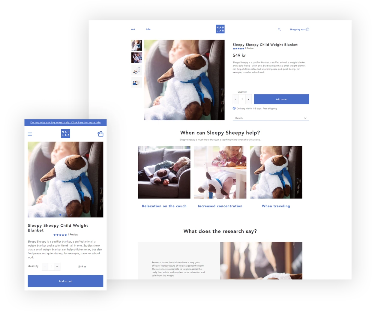 The NAP Lab — website design