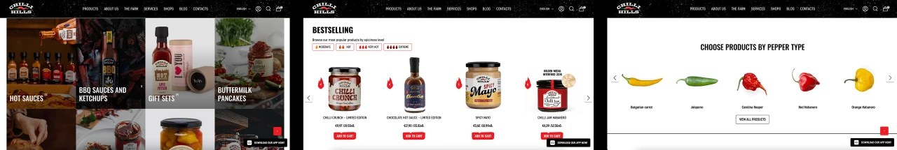 Chilli Hills — website design
