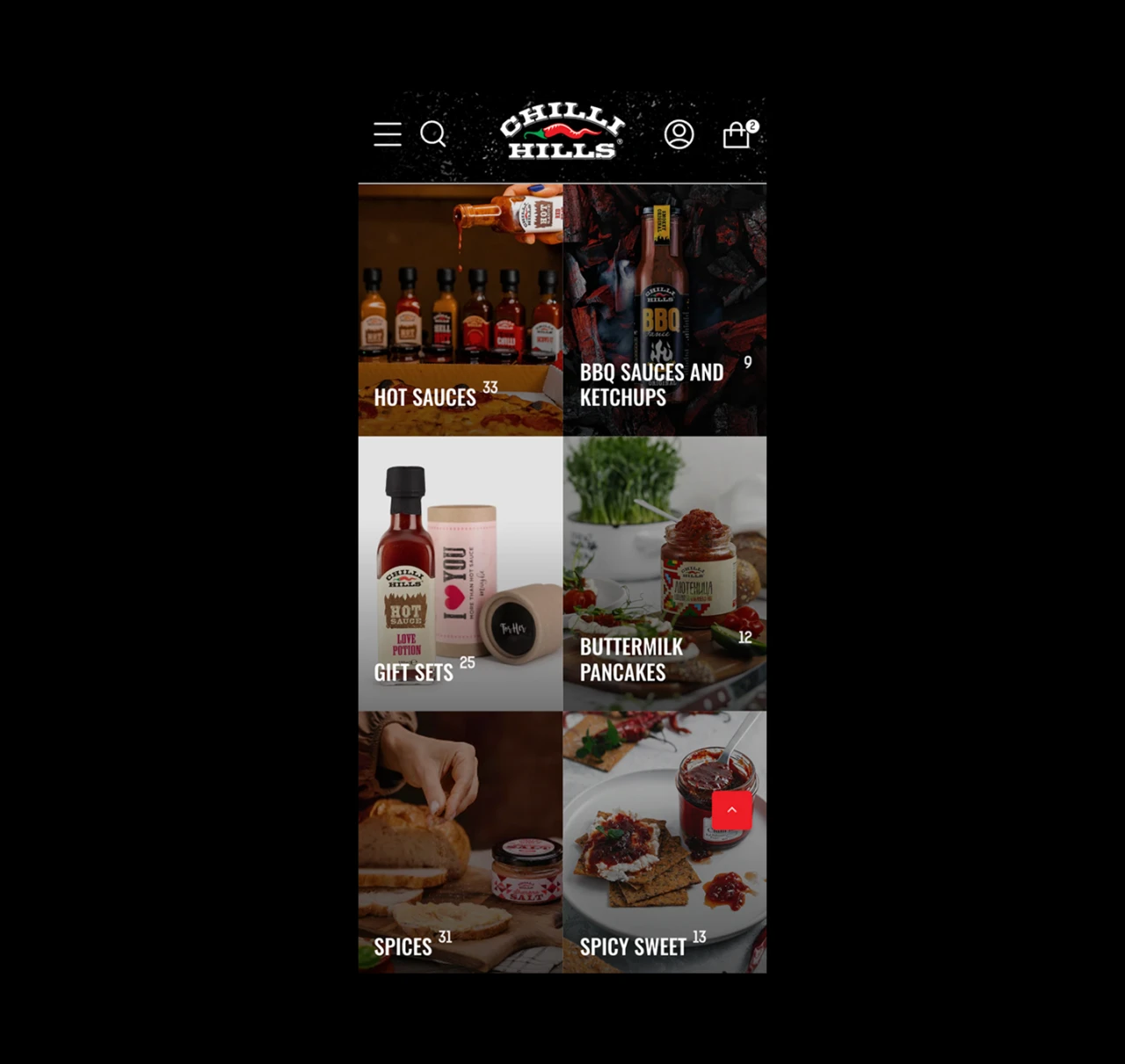 Chilli Hills — website design