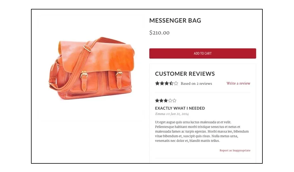 Customer feedback