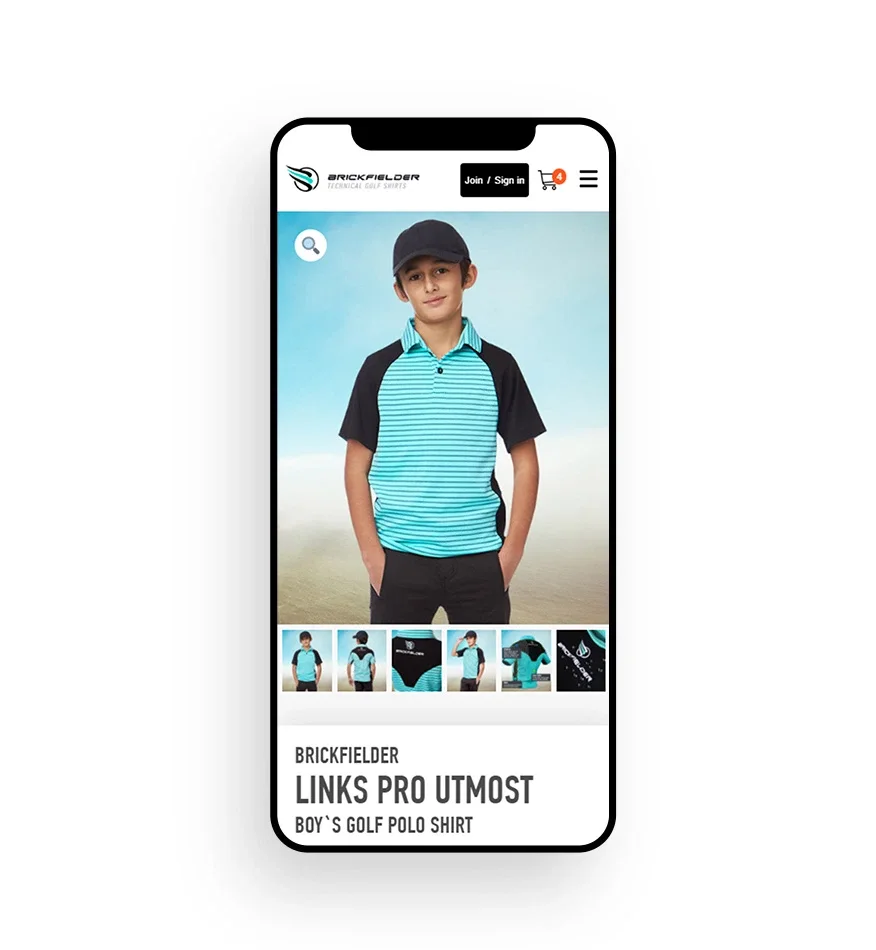 Brickfielder — website design