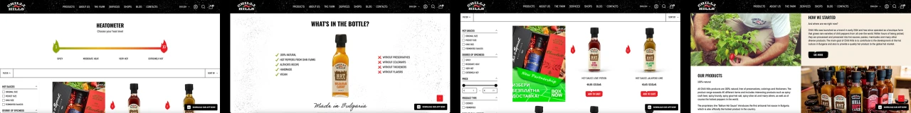 Chilli Hills — website design