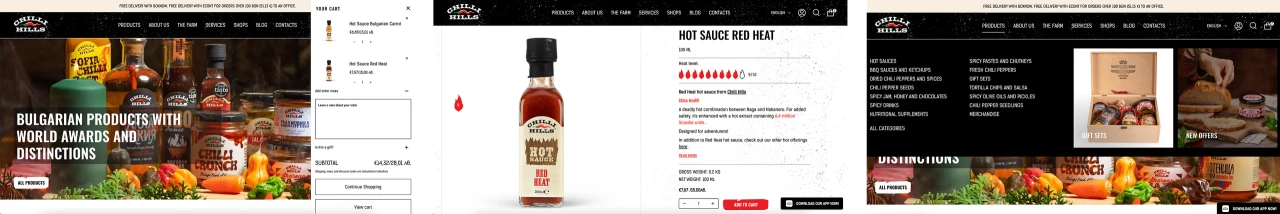 Chilli Hills — website design